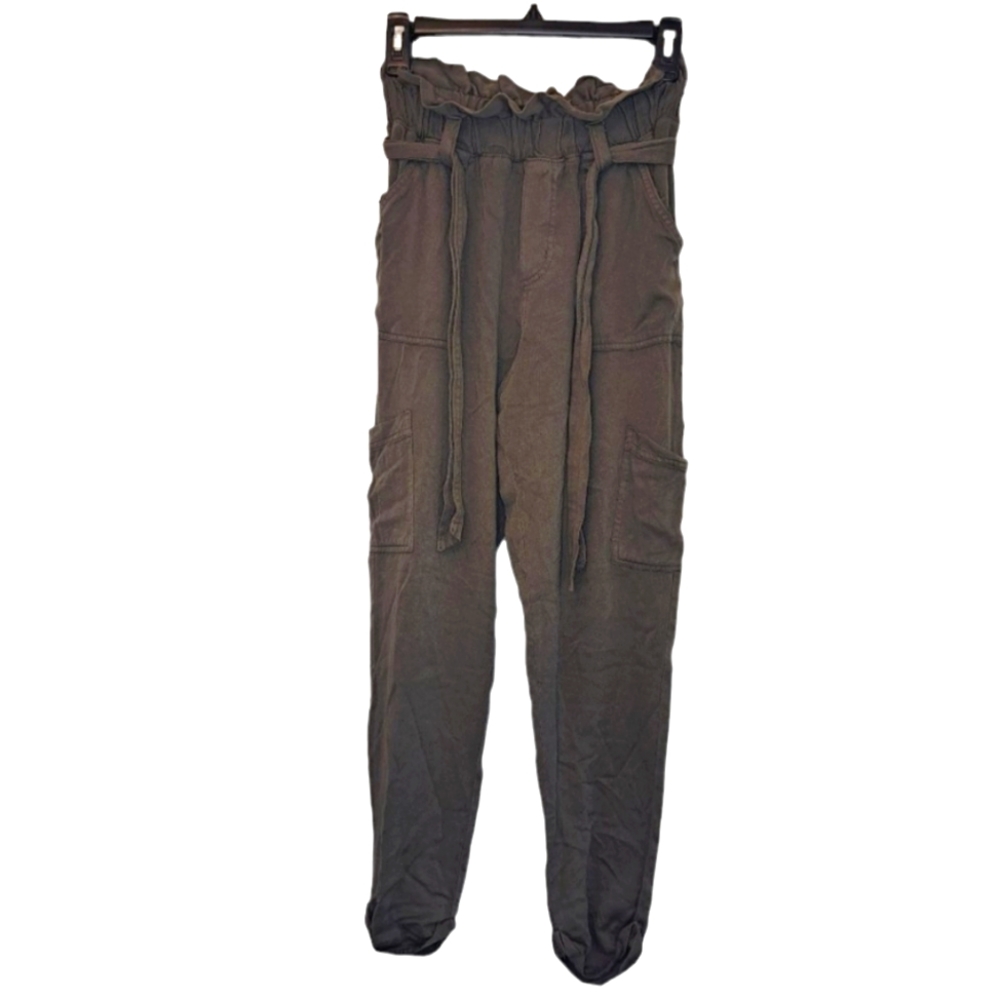 Aeropostale Aero Lightweight Soft Belted Cargo Jogger Pants Utility Size Small